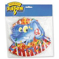 Колпак с фигуркой Животное 6шт/G