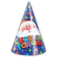 Колпак С НГ Елочные игрушки 6шт/П