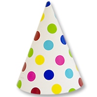 Колпак Горошек мульти 6шт/G