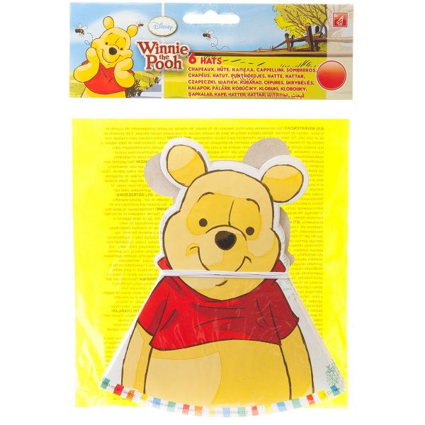 Колпак Винни Пух алфавит 6шт/Р