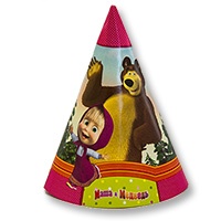 Колпак Маша и Медведь 6шт/М