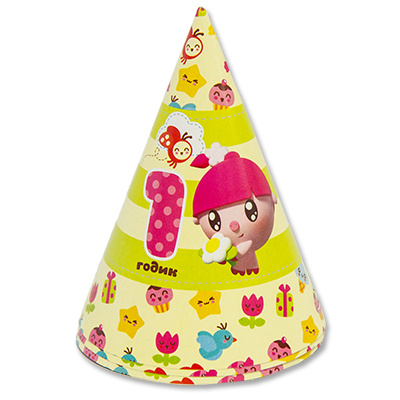 Колпак Малышарики 1ГОДИК 6шт/М