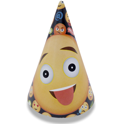 Колпак Эмоции Смайлик 6шт/М