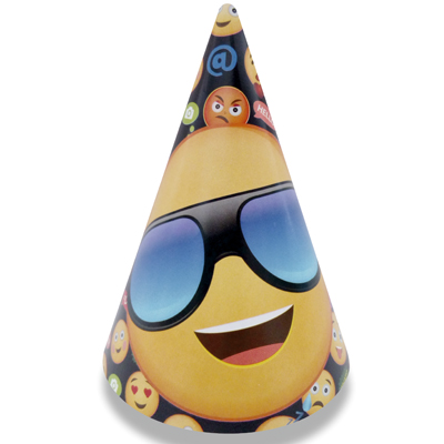 Колпак Эмоции Смайлик 6шт/М