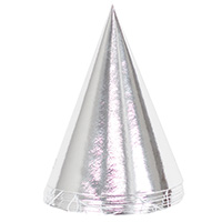 Колпак фольгированный серебряный 6шт/G