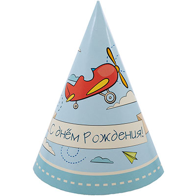 Колпак С ДР Самолётики 6шт/G