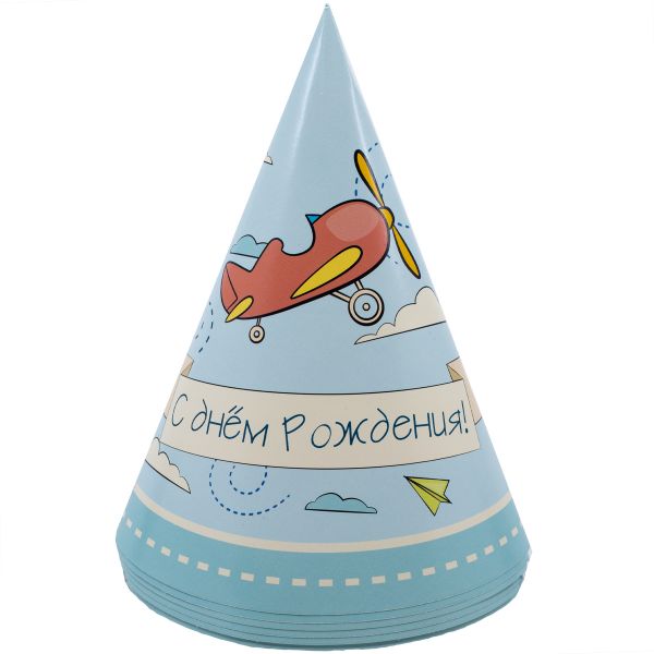 Колпак С ДР Самолётики 6шт/G