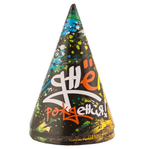 Колпак С ДР Граффити 6шт/G