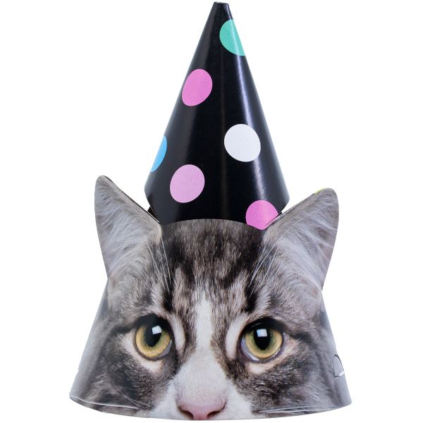 Колпак Котики фотографичные 6шт/G