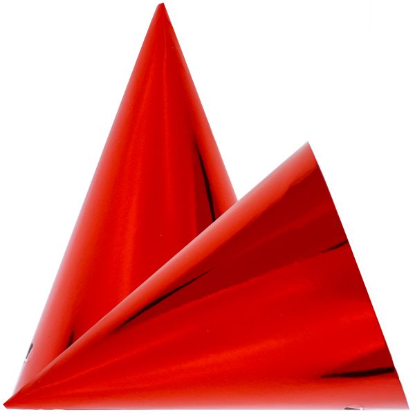 Колпак фольг красный 6шт/G