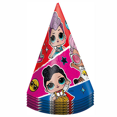 Набор колпачков куклы ЛОЛ диско 6шт