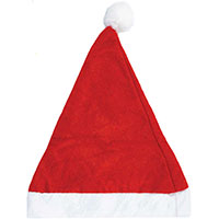 Колпак Санты текстиль 38см/G