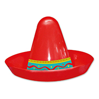 Шляпа пласт Мини Сомбреро асс 6см 8шт/А