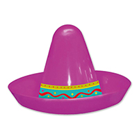 Шляпа пласт Мини Сомбреро асс 6см 8шт/А