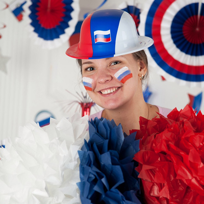 Шляпа пласт Триколор/А