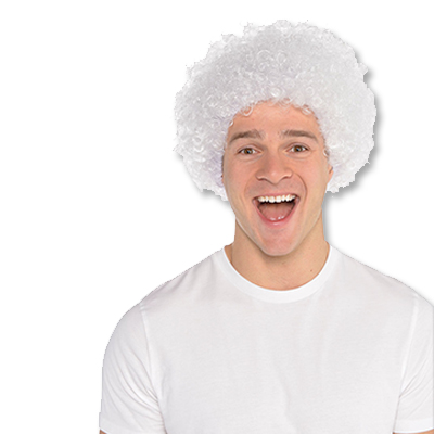 Парик Кудрявый белый/A