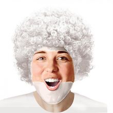 Парик Кудрявый белый/A