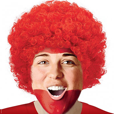 Парик Кудрявый красный/A