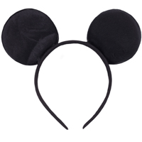 Ободок Уши Мышонка черные/G