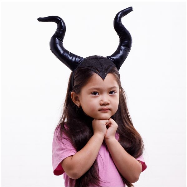 Ободок Рога Злой Феи черные/G