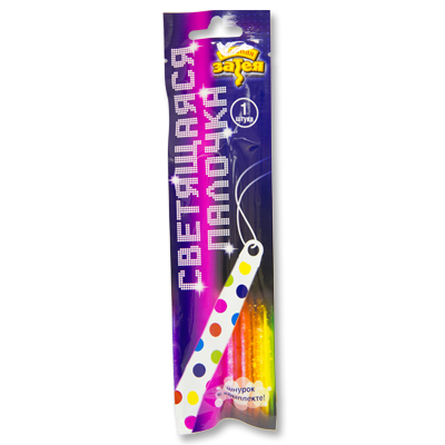 Светящ Палочка 15см Горошек