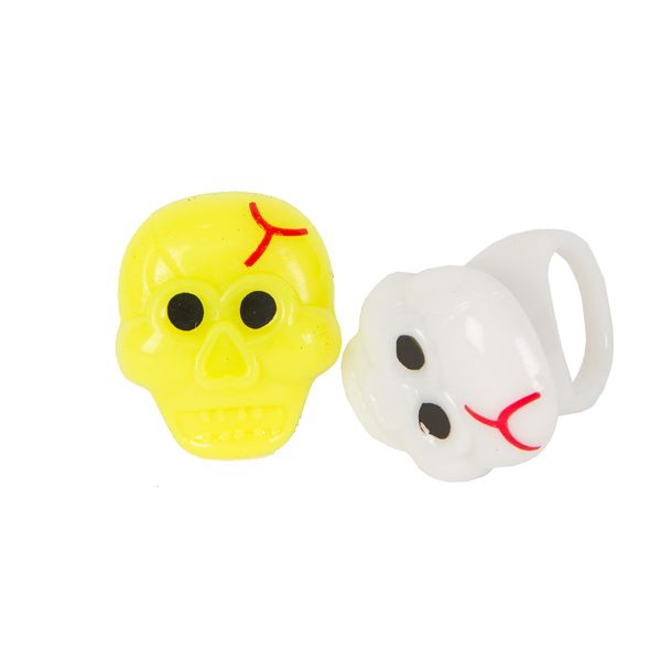 Кольцо светящ HWN Череп асс/G