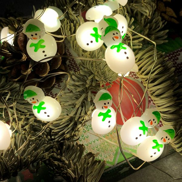 Гирлянда светодиодная Снеговик 200см/G