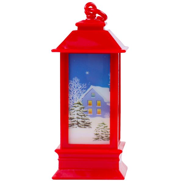 Фонарь светодиодный Снеговик 14см/G