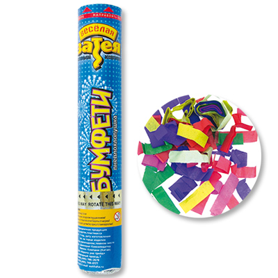 Хлопушка Бумфети 30см конфетти бумага