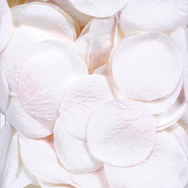 Хлопушка Бумфети 40см Лепестки роз Белые