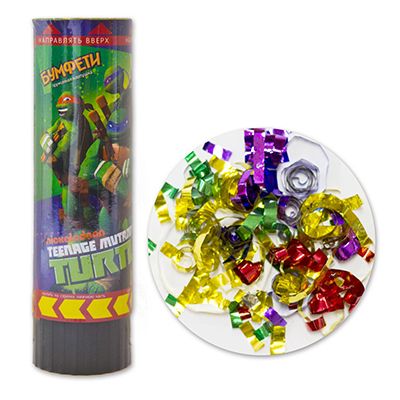 Хлопушка Черепашки-Ниндзя 16см пружинная