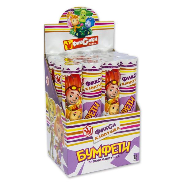 Хлопушка Фиксики 30см пневмо