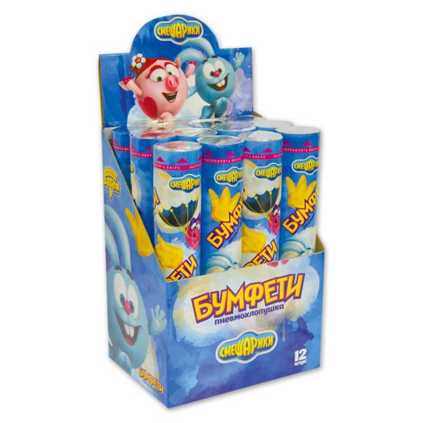 Хлопушка Смешарики Акварель 30см пневмо