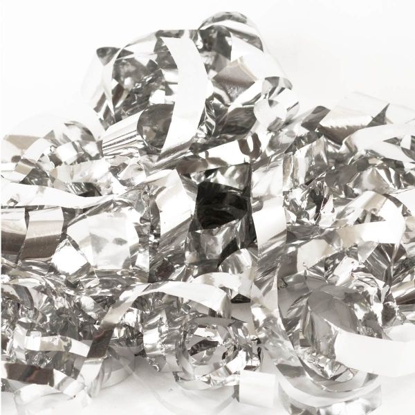 Хлопушка Бумфети 20см серпант фол сереб