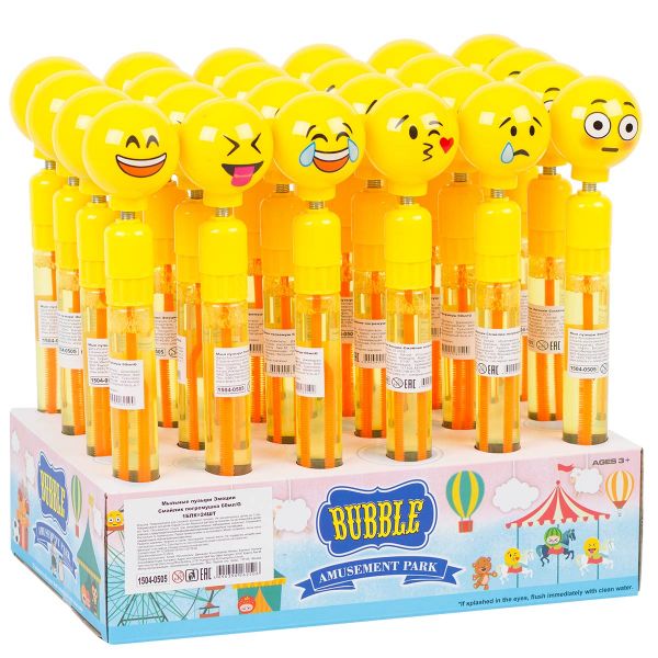 Мыл пузыри Эмоции Смайлик погремуш 60млG