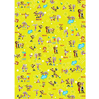 Бумага упаков Барбоскины 0,7х1м 2шт