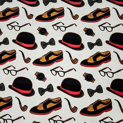 Бумага упак Мужские аксессуары 67х99см