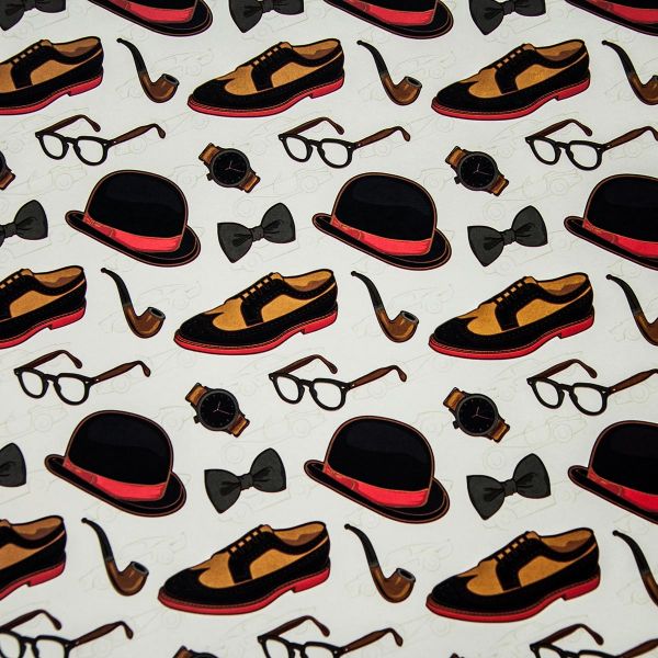 Бумага упак Мужские аксессуары 67х99см