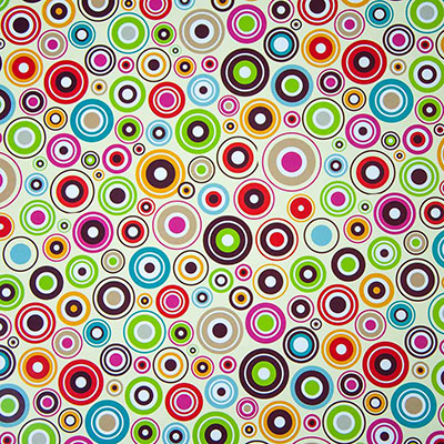 Бумага упак Круги цветные 67х99см