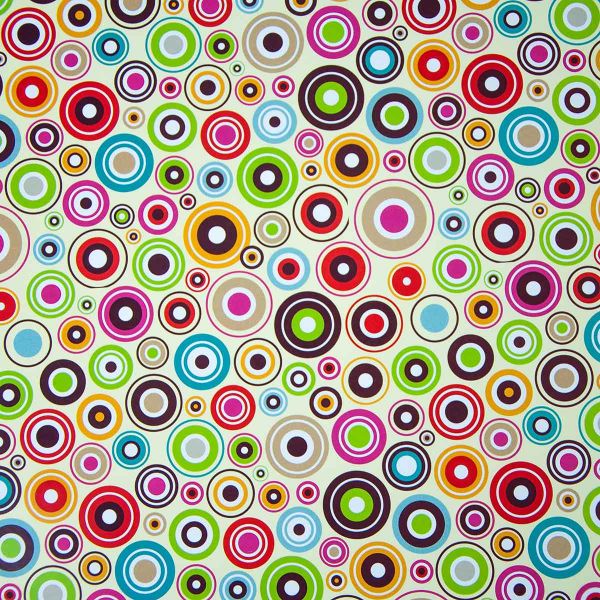 Бумага упак Круги цветные 67х99см