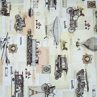 Бумага упак Машины Ретро 67х99см