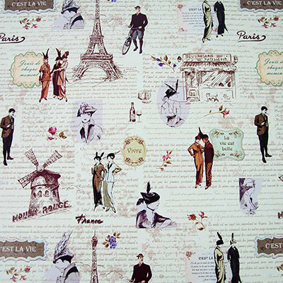 Бумага упак Париж Ретро 67х99см