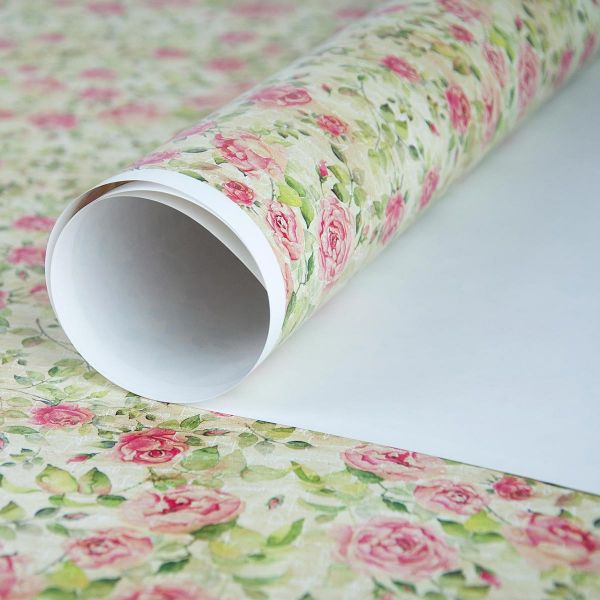 Бумага упак Шиповник розовый 67х99см