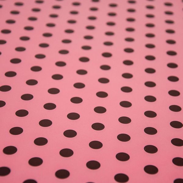 Бумага упак Горошек на розовом 67х99см