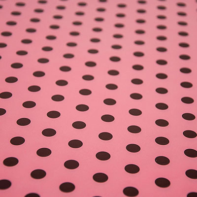 Бумага упак Горошек на розовом 67х99см