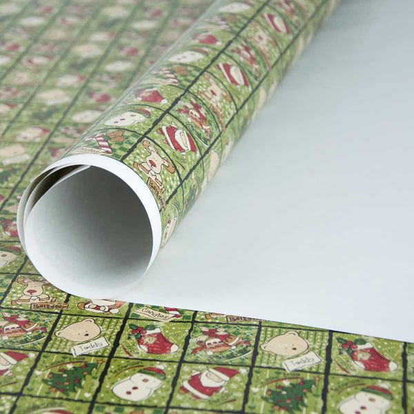 Бумага упак Зимняя Мозаика 67х99см