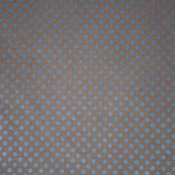 Бумага упак Крафт Горошек серебр 67х99см