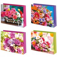 Пакет бум Цветы 23х18см