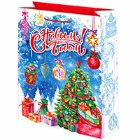 Пакет бум НГ Акварель 41х56см