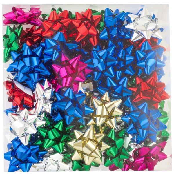 Бант Звезда 5см металл ассорти/G